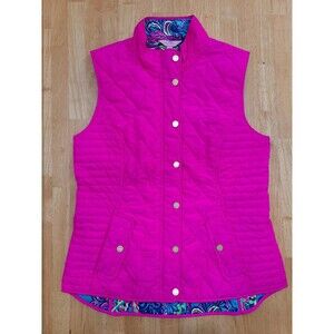 Lilly Pulitzer Fuchsia Quilted Vest